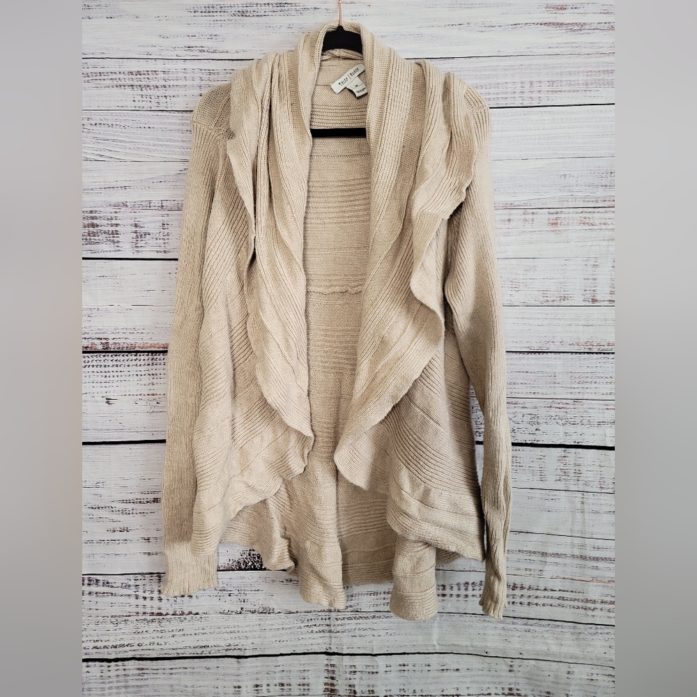 White House Black Market M Open Draped Cardigan